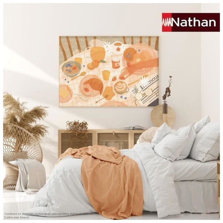 Nathan - Puzzle 1500 pieces - Le petit-déjeuner / Florence Sabatier (