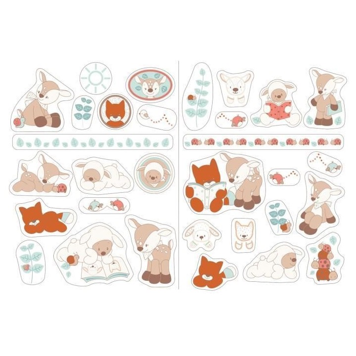 NATTOU Fanny & Oscar Autocollants décoratifs / Stickers -