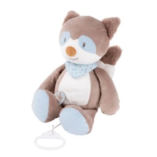 NATTOU Peluche musicale Bob le raton laveur - 100% polyester - 30 cm -