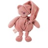 NATTOU Peluche Ours - En tissu recyclé - Vieux rose