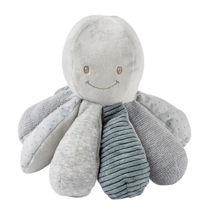 NATTOU Pieuvre multi-activités (hochet, papier bruissant, scouic) - M