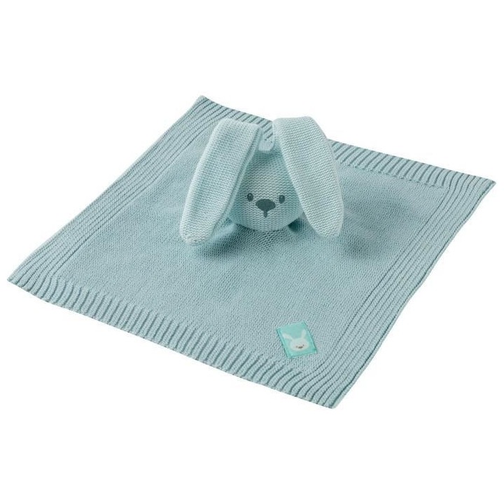 NATTOU Lapidou Doudou tricot - 42 x 42 cm Menthe