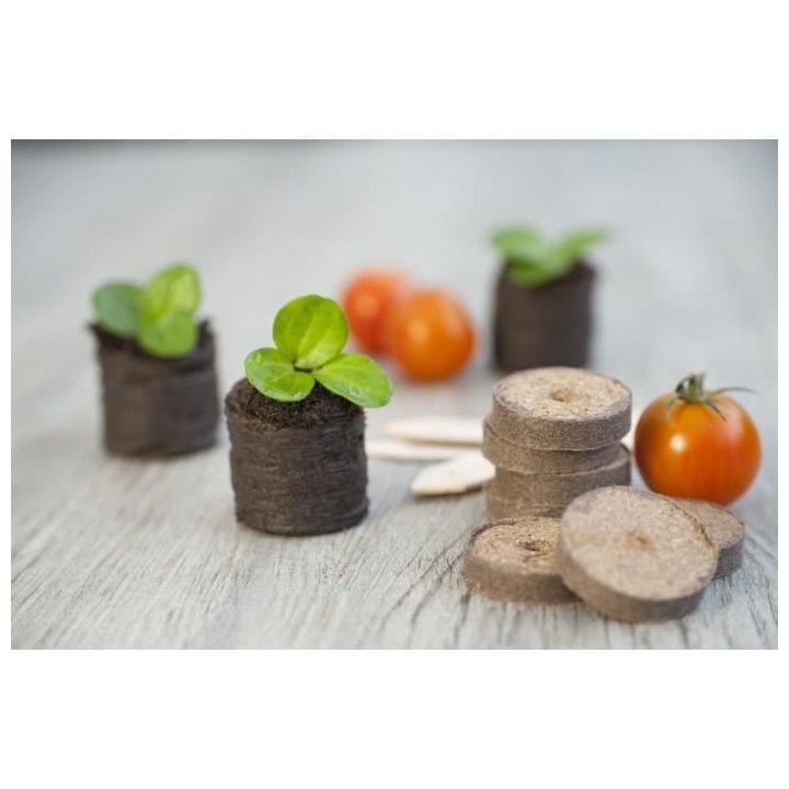 Lot de 48 pastilles de tourbe 4 cm diametre