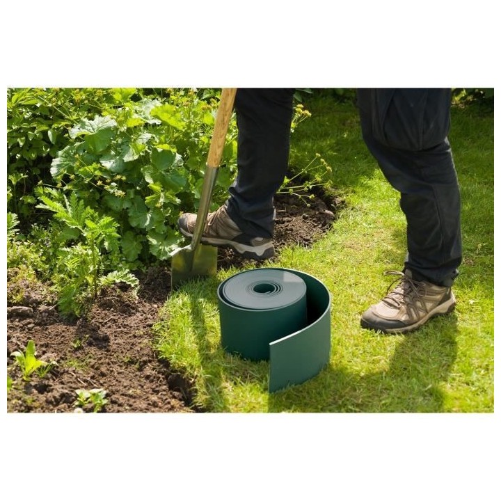 NATURE Bordure de jardin en polypropylene - Epaisseur 3 mm - H 15 cm x