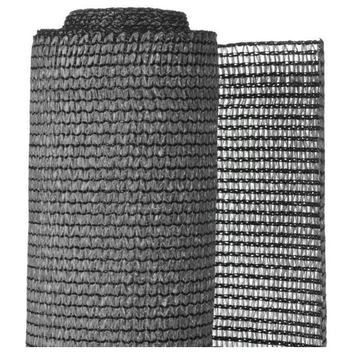 NATURE Natte brise-vue avec set de fixation - En HDPE - Gris anthracit