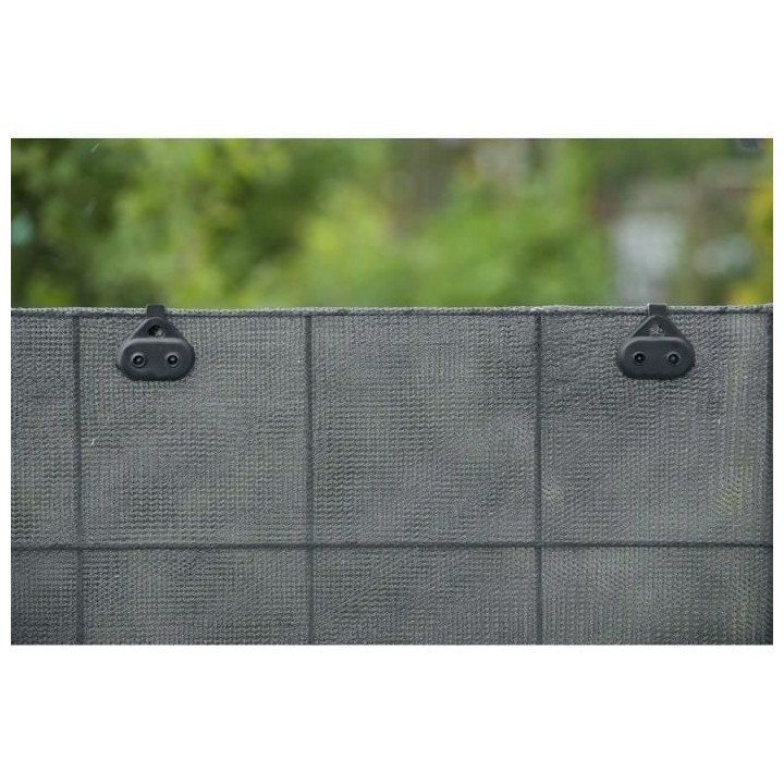 NATURE Lot de 10 clips de fixation pour toile et filet - Gris anthraci