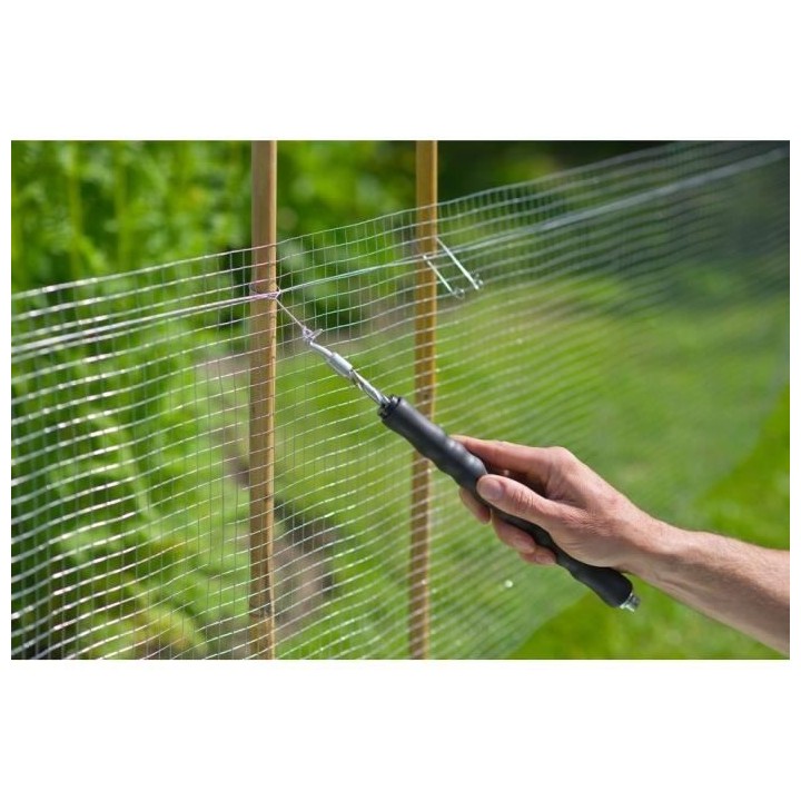 NATURE Lot de 200 Liens a boucle en acier galvanisé pour torsadeuse a