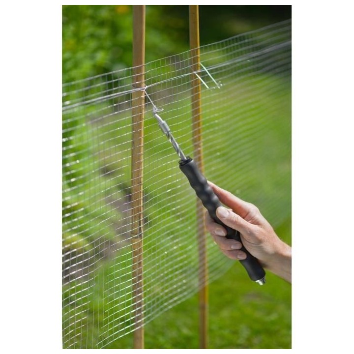 NATURE Lot de 200 Liens a boucle en acier galvanisé pour torsadeuse a