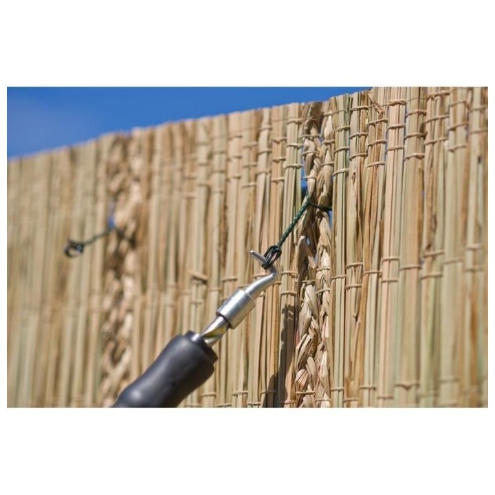 NATURE Lot de 200 Liens a boucle en acier galvanisé plastifié nature