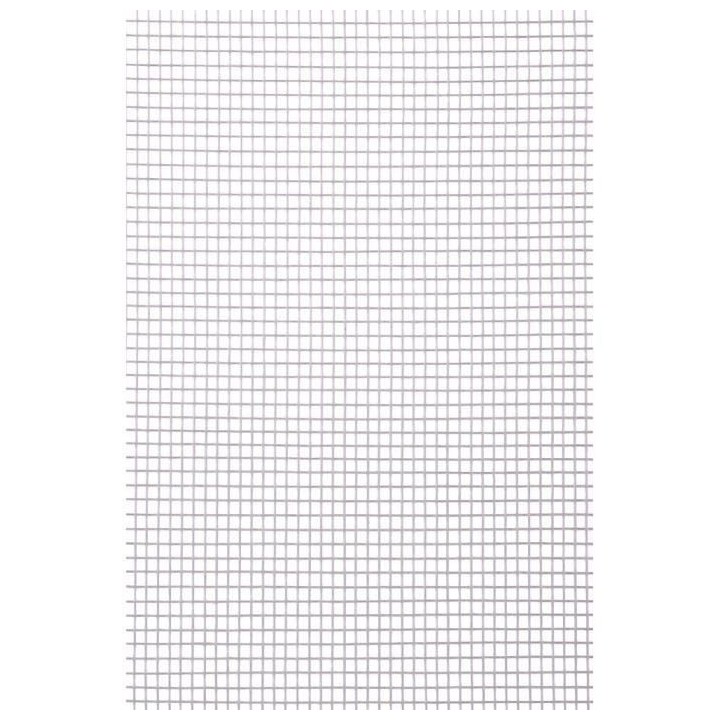 NATURE Moustiquaire en fibre de verre enduite de PVC - Blanc - Maille