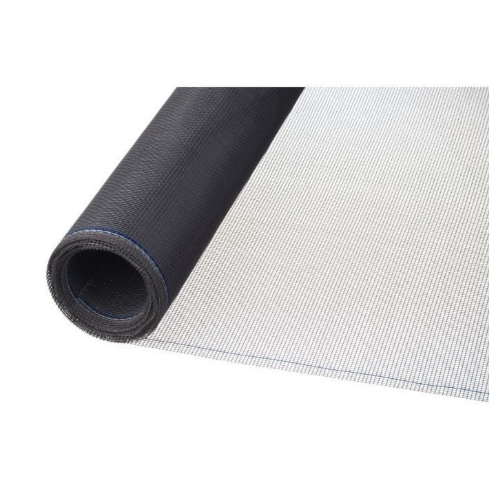 NATURE Moustiquaire en fibre de verre enduite de PVC - Gris - Maille 1