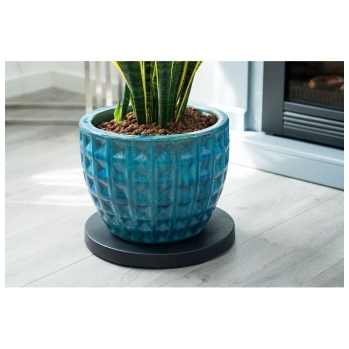 NATURE Tablette a roulettes pour plantes - Polypropylene - H4,5 x Ø39