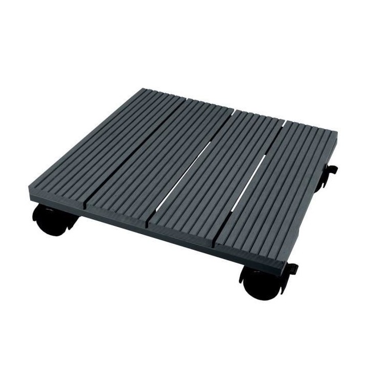 NATURE Tablette a roulettes pour plantes - Bois composite - H7 x 30 x