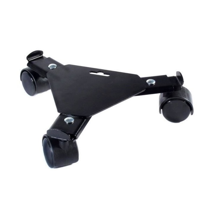 NATURE Tablette a roulettes pour plantes extensible - Métal noir - H6