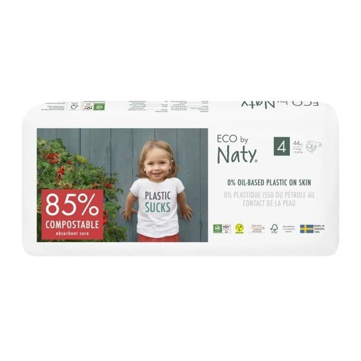 NATY Couches écologiques T4x44 couches