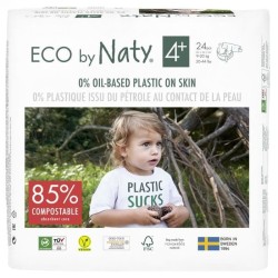 NATY - Lot de 2 paquets de couches Taille 4+ Maxi+ 9-20 kg 84pcs