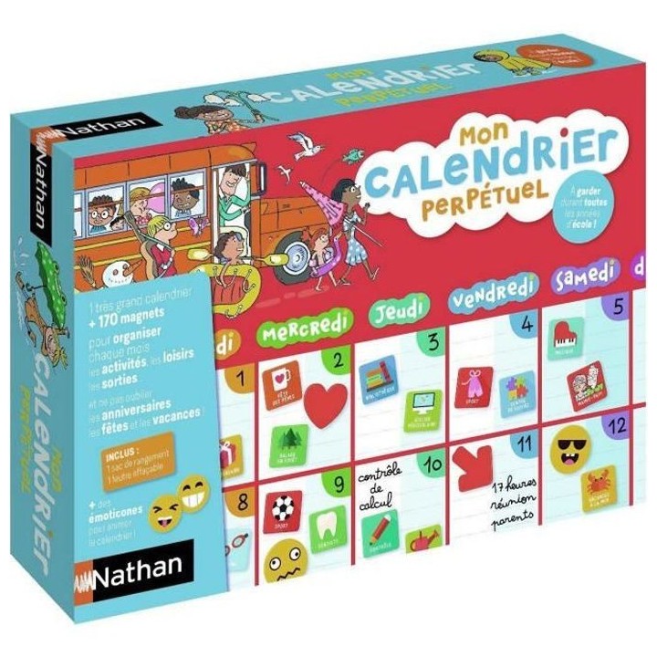 NATHAN - Mon Calendrier Perpetuel Magnétique