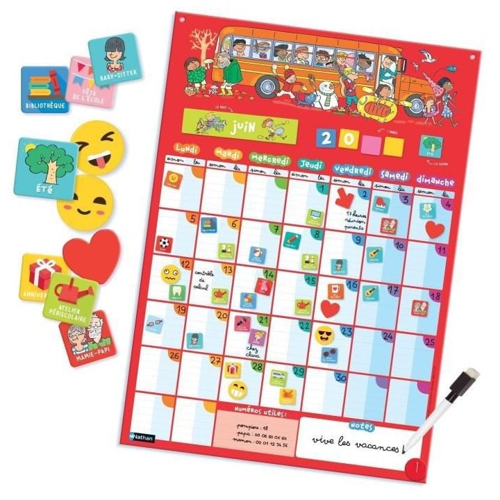 NATHAN - Mon Calendrier Perpetuel Magnétique