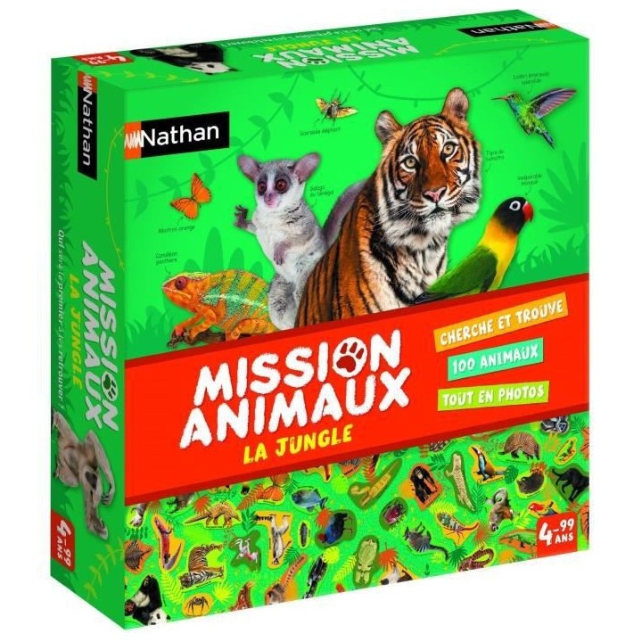 Jeux d'apprentissage - Mission Animaux La Jungle