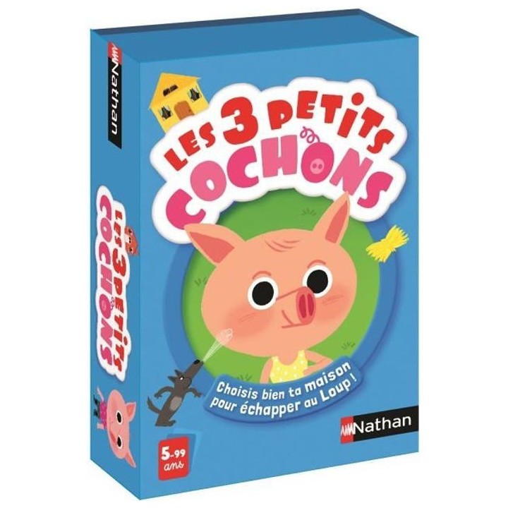 NATHAN - Les 3 Petits Cochons - Jeu de Cartes
