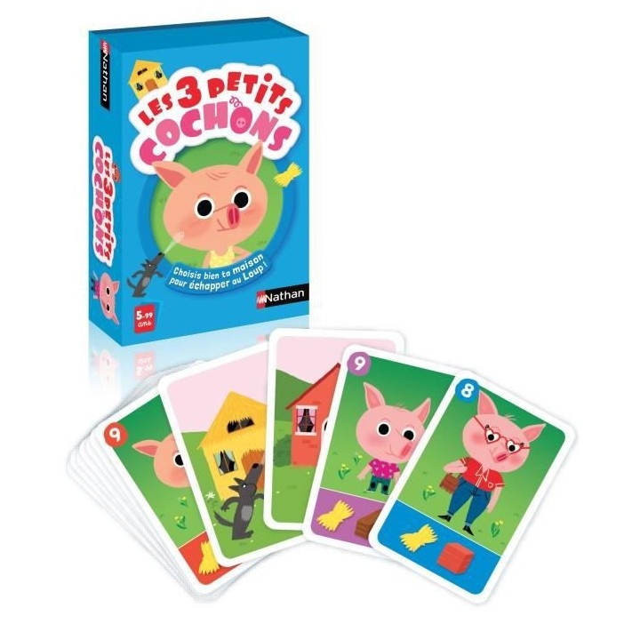 NATHAN - Les 3 Petits Cochons - Jeu de Cartes