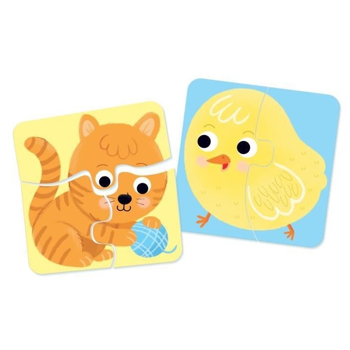 PETIT NATHAN - 4 Animaux de la Ferme a Assembler