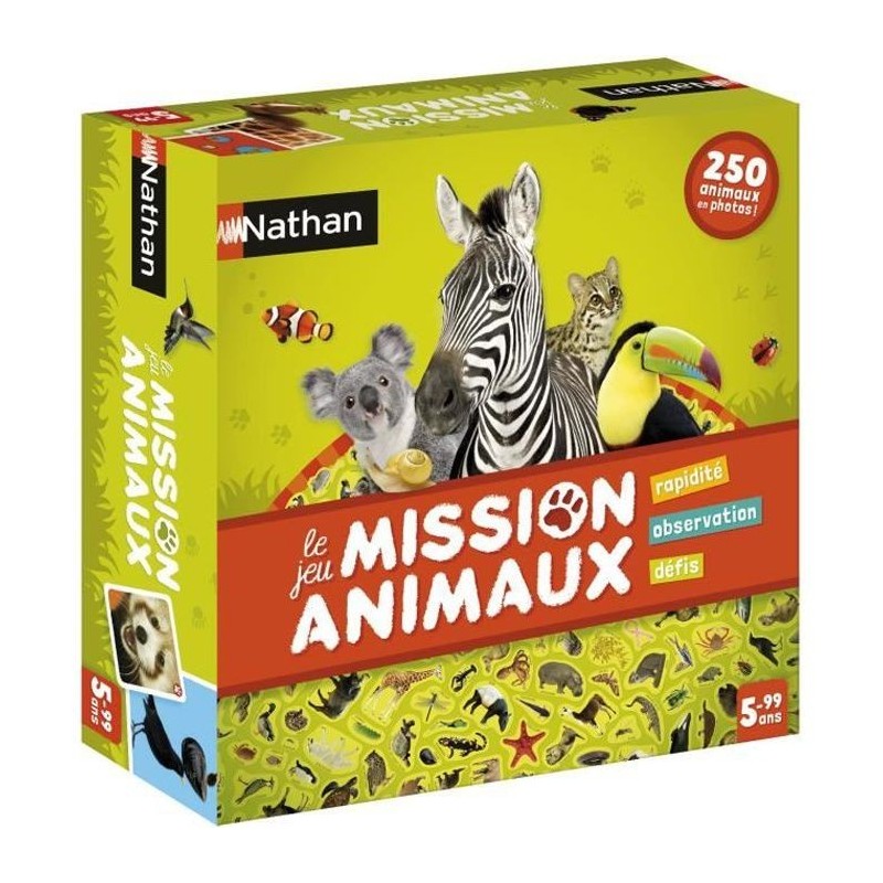 NATHAN - Mission Animaux - Jeu de Société