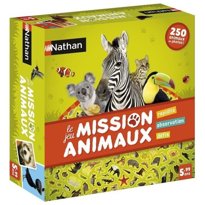 NATHAN - Mission Animaux - Jeu de Société