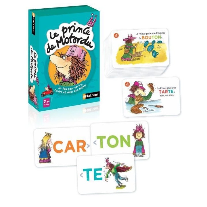 NATHAN - Le Prince de Motordu - Jeu de Cartes