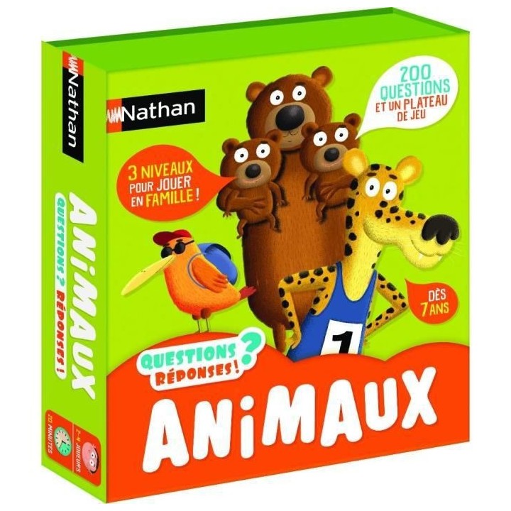 Nathan Animaux, jeu questions-réponses