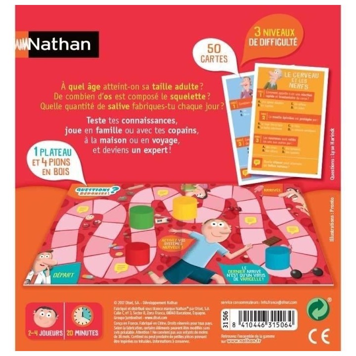 NATHAN Questions Réponses - Le Corps Humain