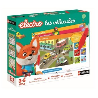 Jeux d'apprentissage - Electro Véhicules - Nathan