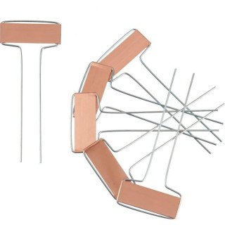 NATURE Etiquettes en T a planter en cuivre