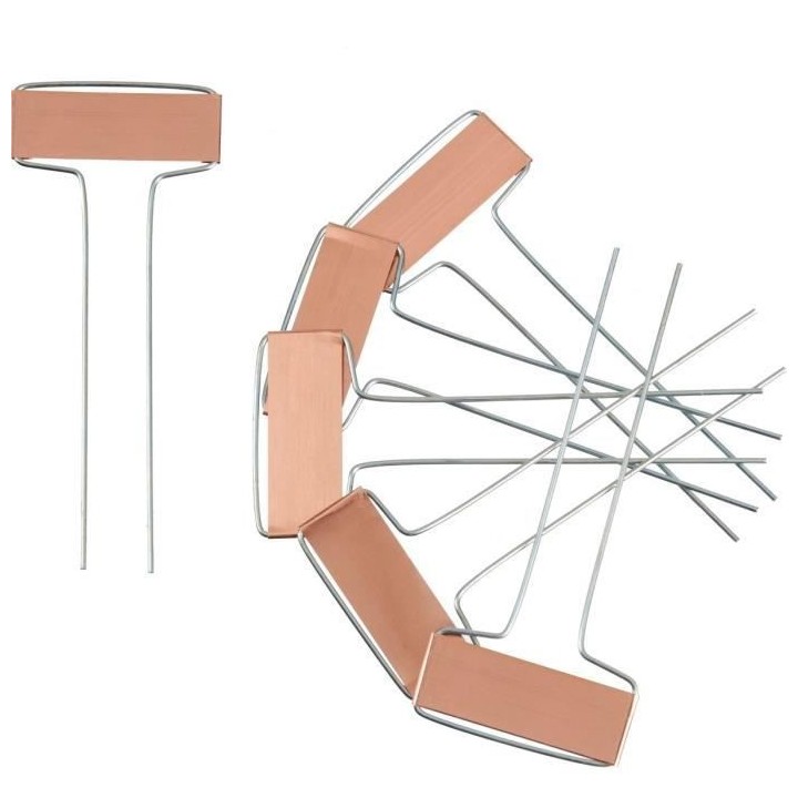 NATURE Etiquettes en T a planter en cuivre