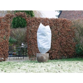 NATURE Lot de 2 housse d'hivernage 50 g/m² - Ø 75 cm x 1,50 m - Blan