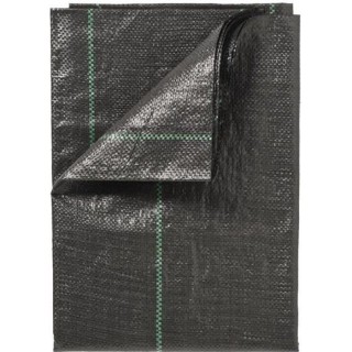 Nature Bâche de sol de contrôle des mauvaises herbes 1x25 m Noir
