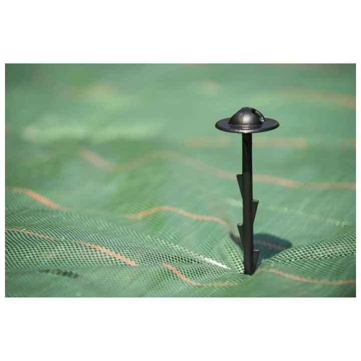 NATURE Lot de 10 encres crantée noire pour fixation film de plasticul