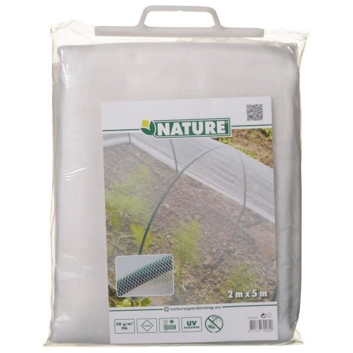Nature Filet anti-insectes 2x5 m Transparent