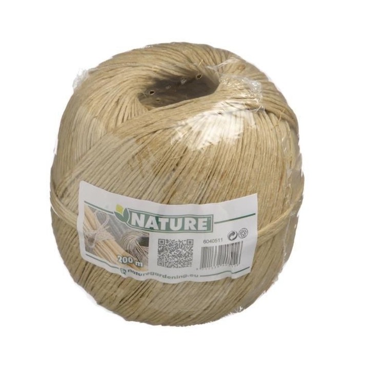 NATURE Corde toronée en chanvre - 200 m