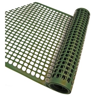 NATURE Grillage pour parterre - HDPE vert - Maille rectangle 20x30 mm