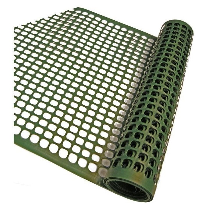 NATURE Grillage pour parterre - HDPE vert - Maille rectangle 20x30 mm