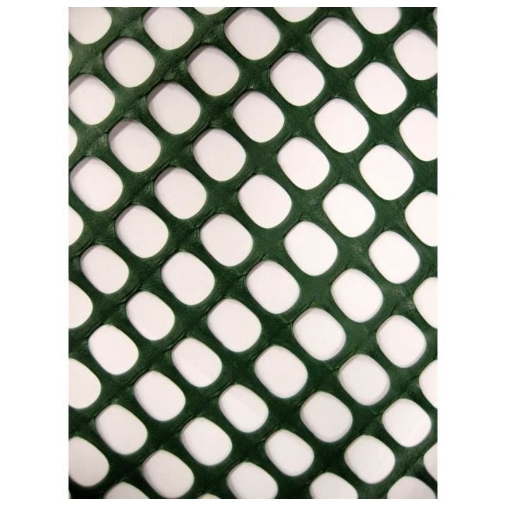 NATURE Grillage pour parterre - HDPE vert - Maille rectangle 20x30 mm