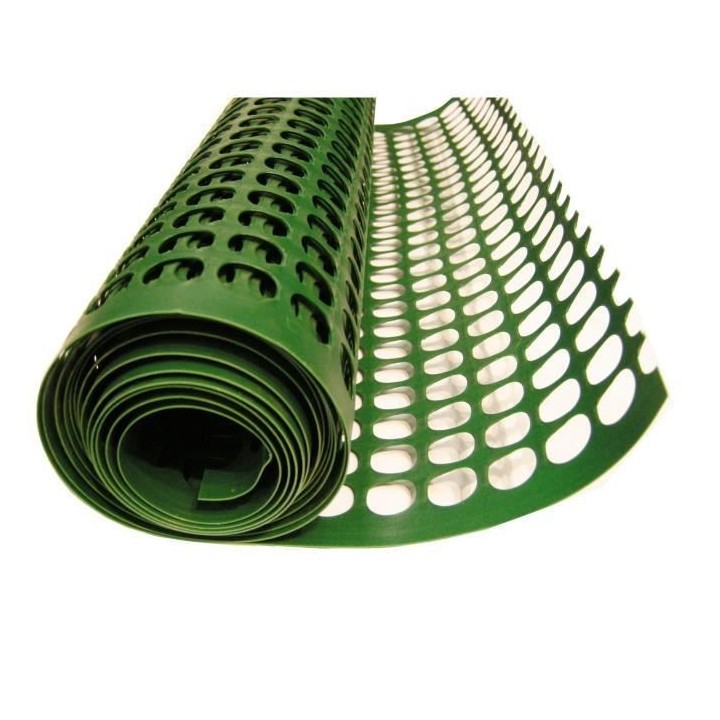 NATURE Grillage pour parterre - HDPE vert - Maille rectangle 20x30 mm