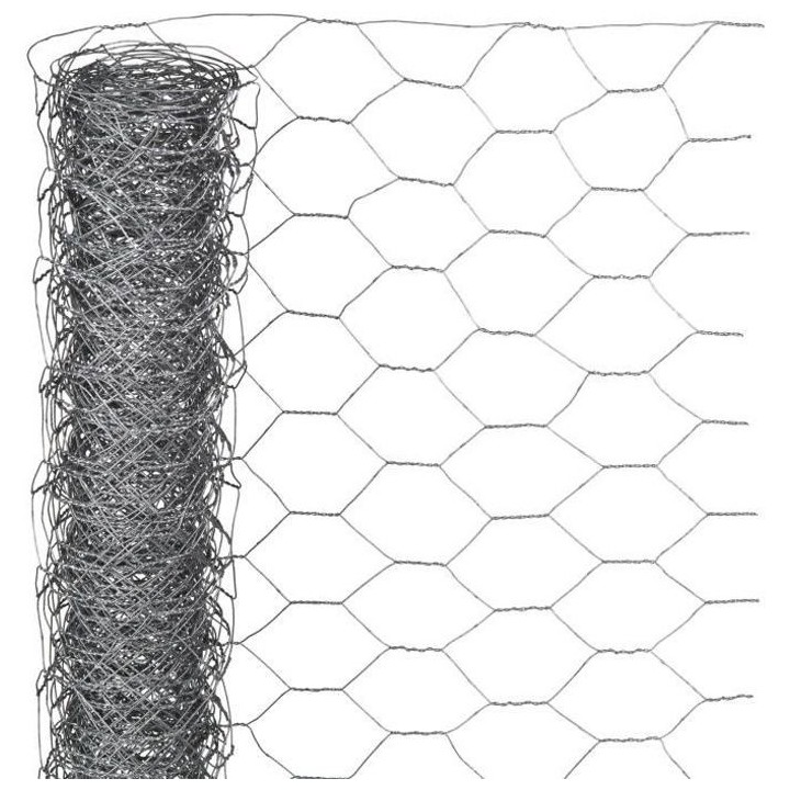 Nature Grillage métallique hexagonal 1 x 5 m 13 mm Acier galvanisé