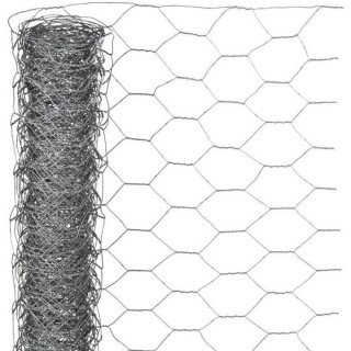 Nature Grillage métallique hexagonal 1 x 5 m 40 mm Acier galvanisé