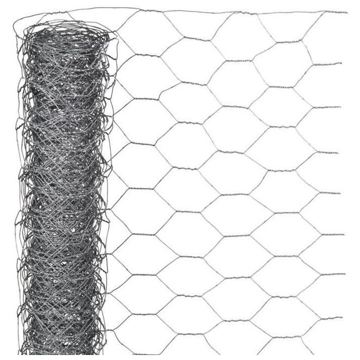 Nature Grillage métallique hexagonal 1 x 5 m 40 mm Acier galvanisé