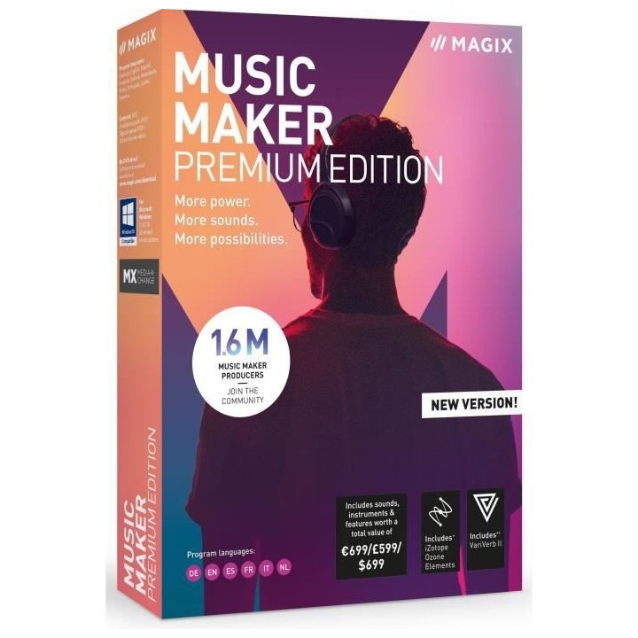 Logiciel Multimedia - MAGIX - Music Maker Premium Edition - 2022
