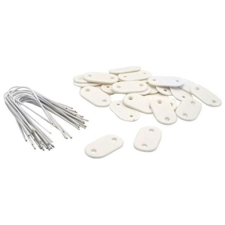 NATURE Set de 26 fixations pour mailles - Ecrans et canisses plastique