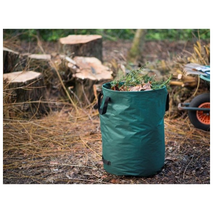 NATURE Sac a déchets multi-usages autoportant 140 L avec 3 poignées