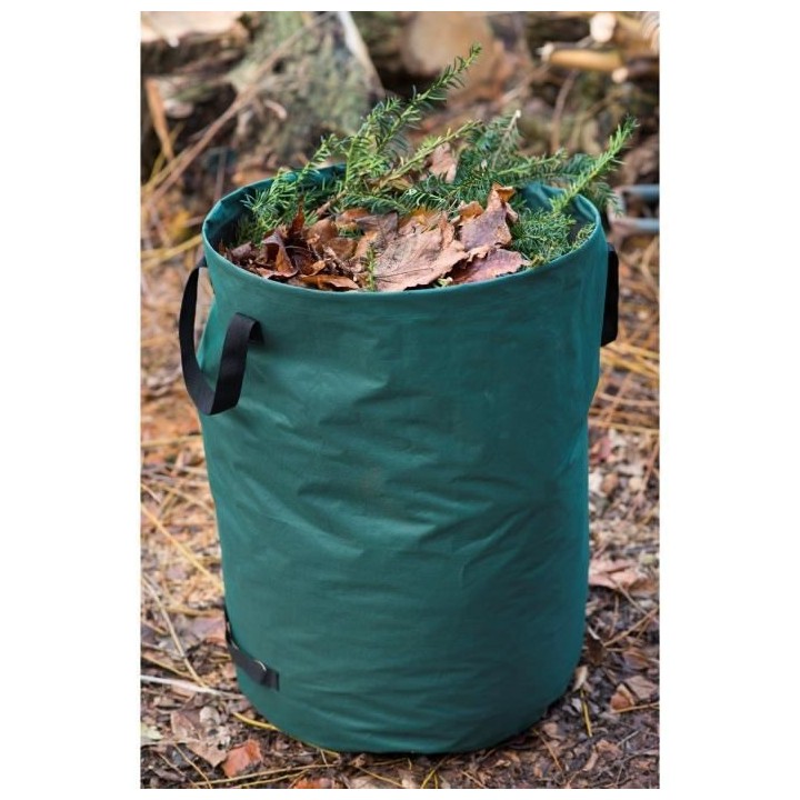 NATURE Sac a déchets multi-usages autoportant 140 L avec 3 poignées